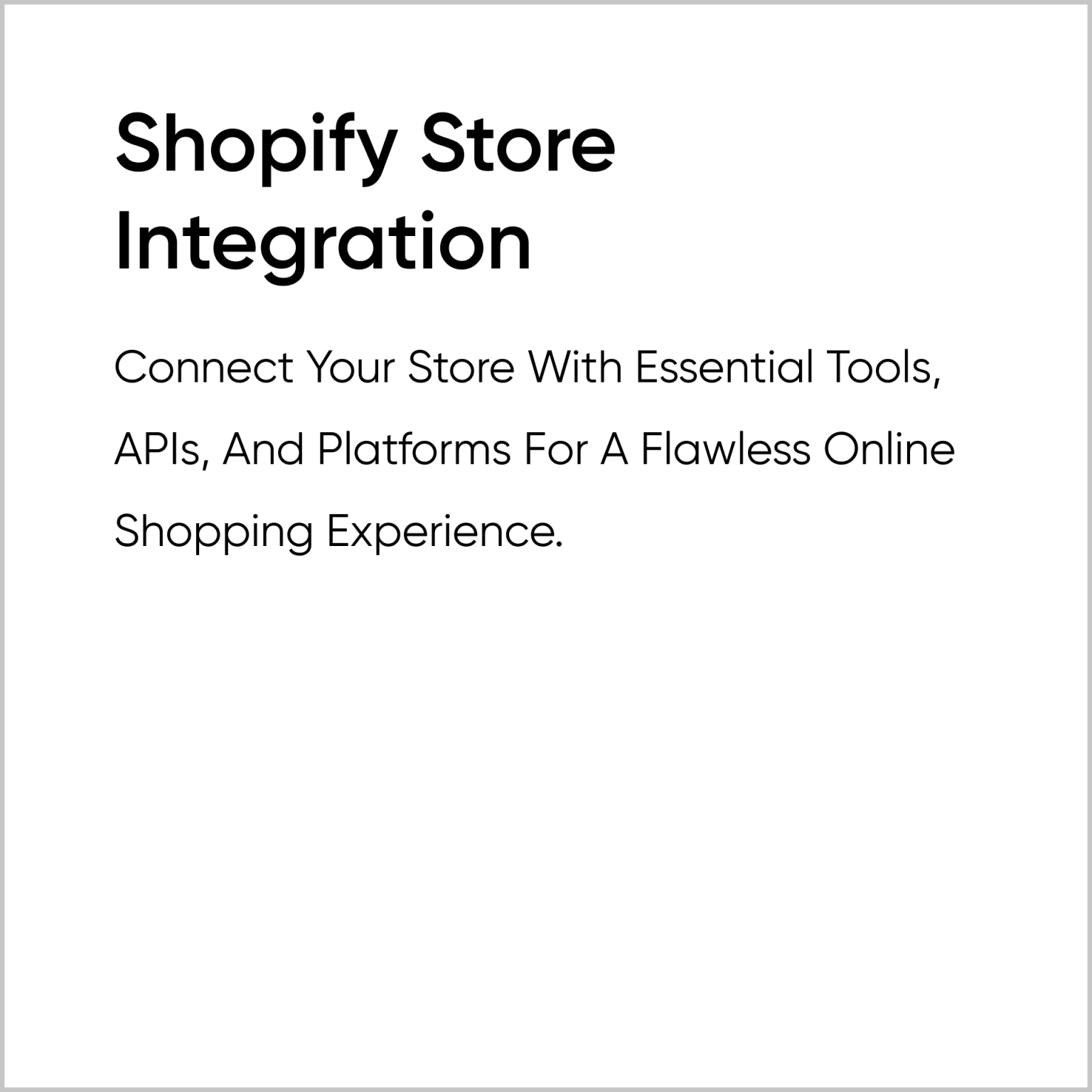 Shopify Store Integration